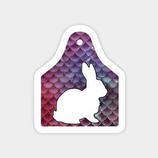 Mermaid Ear Tag - Show Rabbit - NOT FOR RESALE WITHOUT PERMISSION Sticker